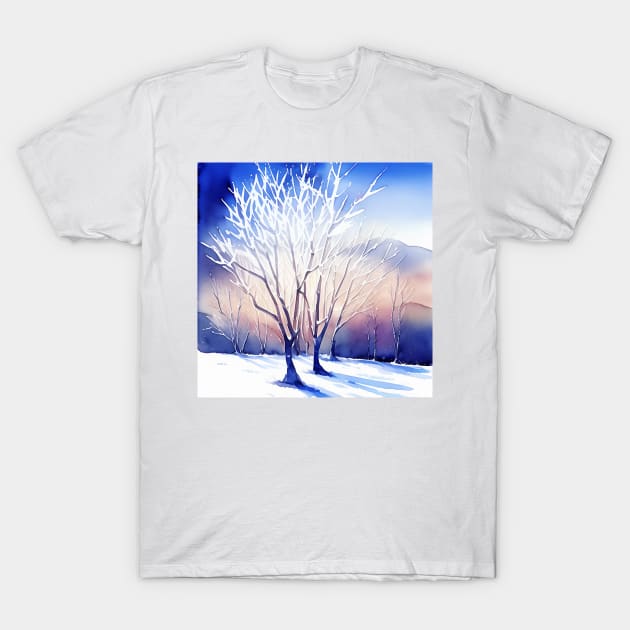 Sun on Winter Trees T-Shirt by DANAROPER